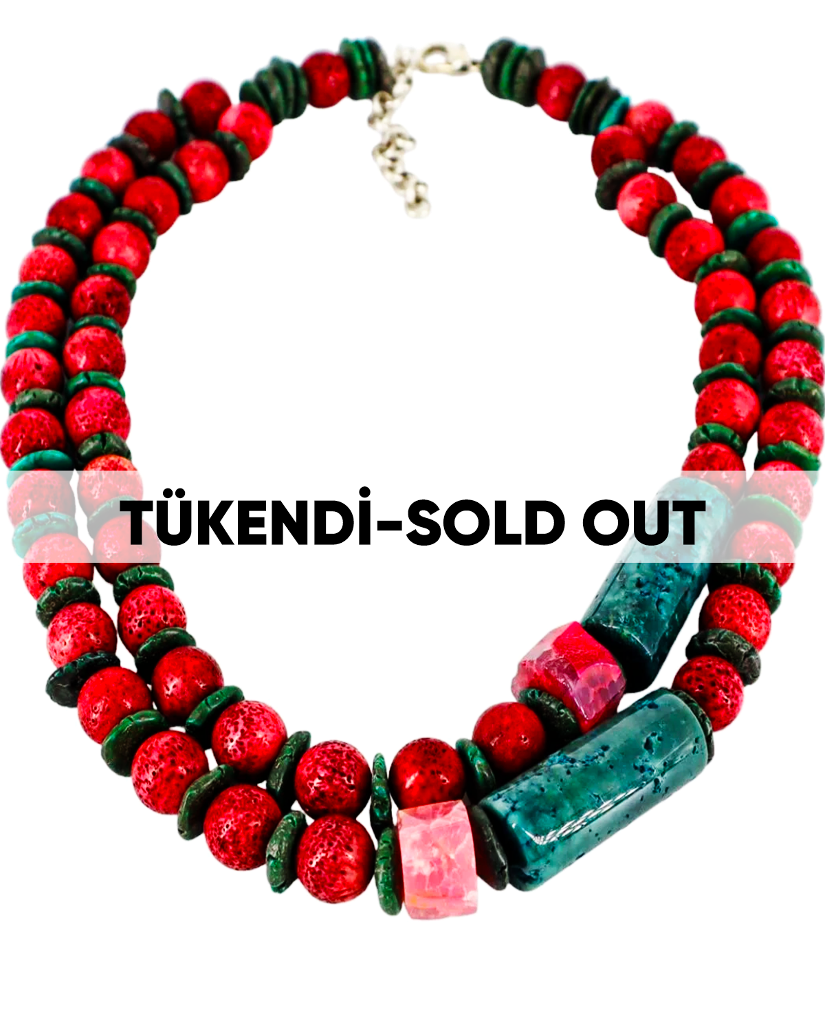 Y-AKİK-MERCAN BÜYÜK KOLYE