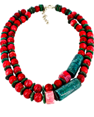 Y-AKİK-MERCAN BÜYÜK KOLYE