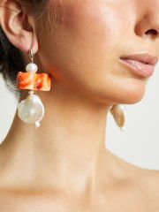 Y-MERCAN VE BAROK İNCİLİ SOFİSTİKE KÜPE