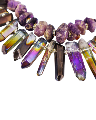 Y-HAM AMETIST KRALİÇE KOLYE