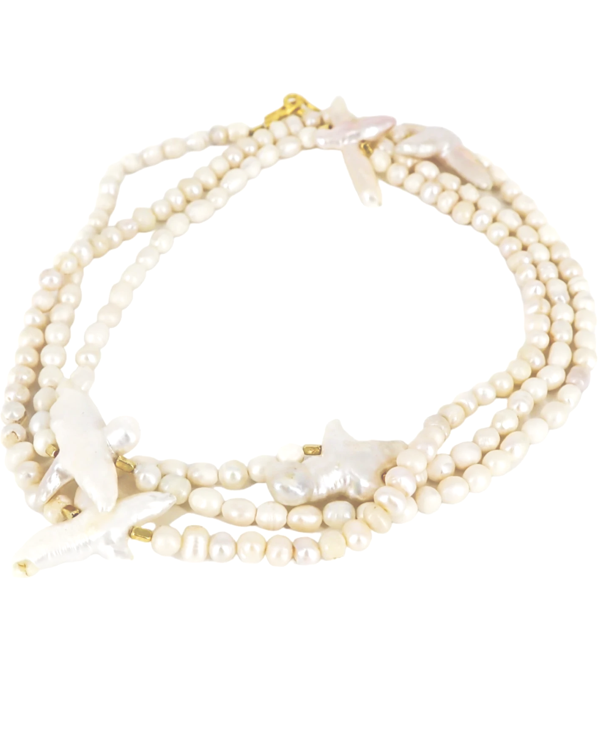 KAZ AYAĞI VE BAROK İNCİ UZUN KOLYE