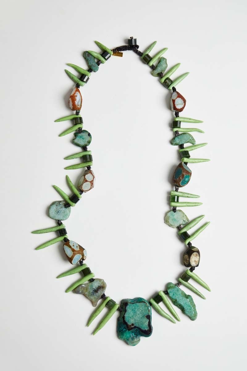 Y-AKİK ETNİK TASARIMLI KOLYE