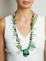 Y-AKİK ETNİK TASARIMLI KOLYE