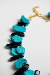 Y-AFRİKA KRALİÇESİ AKİK VE TURKUAZ KOLYE