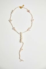 Y-DENİZ KIZI DETAYLI İNCİ KOLYE