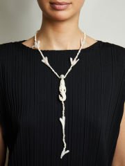 Y-DENİZ KIZI DETAYLI İNCİ KOLYE