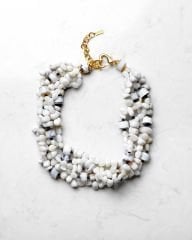 Y-AGATE, OPAL, MOONSTONE ÇOK SIRALI KOLYE