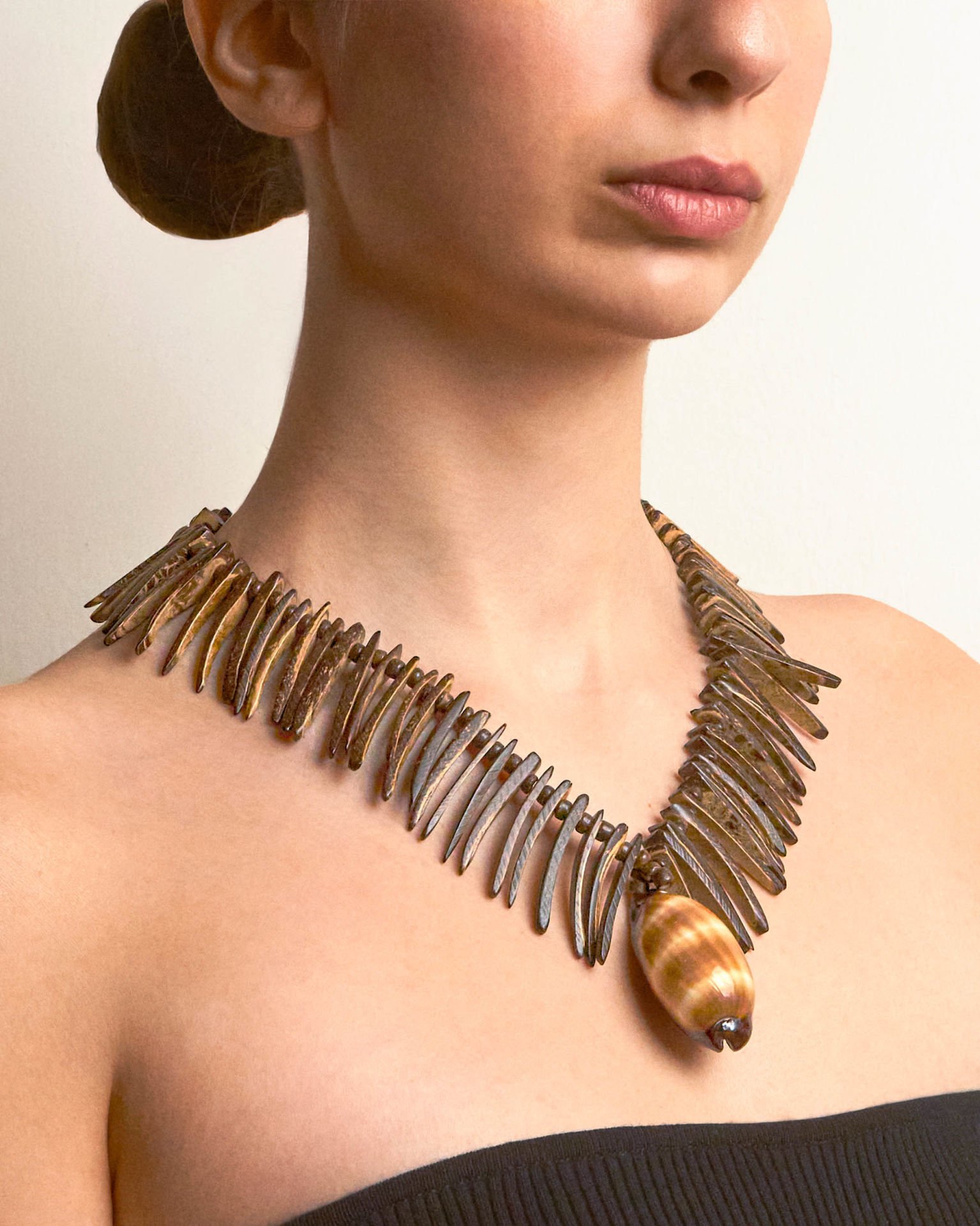 Y-DOĞAL DENİZ KABUKLU COCONUT KOLYE