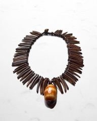 Y-DOĞAL DENİZ KABUKLU COCONUT KOLYE