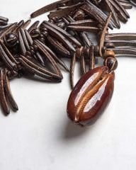 Y-DENİZİN BÜYÜSÜ TRIBAL HİNDİSTAN CEVİZİ KOLYE