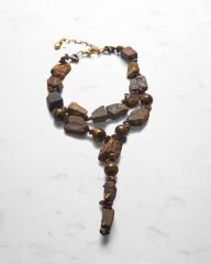 TIGER EYE PENDANTİF DETAYLI KOLYE