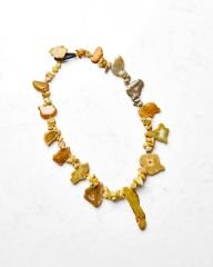 Y-AGATE VE DRUZY QUARTZ PANDANTİF KOLYE