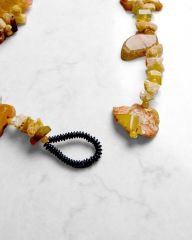 AGATE VE DRUZY QUARTZ PANDANTİF KOLYE
