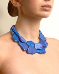 Y-QUEEN OF PERSIA LAPIS LAZULI CHOKER KOLYE
