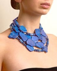 Y-QUEEN OF PERSIA LAPIS LAZULI CHOKER KOLYE