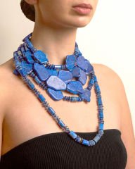 Y-QUEEN OF PERSIA LAPIS LAZULI CHOKER KOLYE