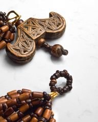 SİNEMEKİ WOOD, COCONUT VE ANCIENT WOOD TILSIM CHOKER