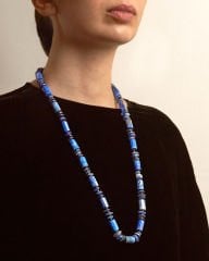 LAPİS LAZULİ & KYANİT UZUN KOLYE