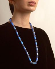 Y-LAPİS LAZULİ & KYANİT UZUN KOLYE