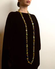 Y-AGATE VE HEMATİT UZUN KOLYE