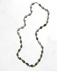 AGATE VE HEMATİT UZUN KOLYE