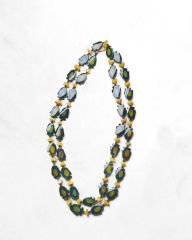 AGATE VE HEMATİT UZUN KOLYE