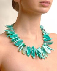 Y-AGATE & CORAL PRENSES KOLYE