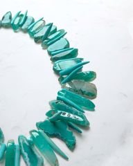 Y-AGATE & CORAL PRENSES KOLYE