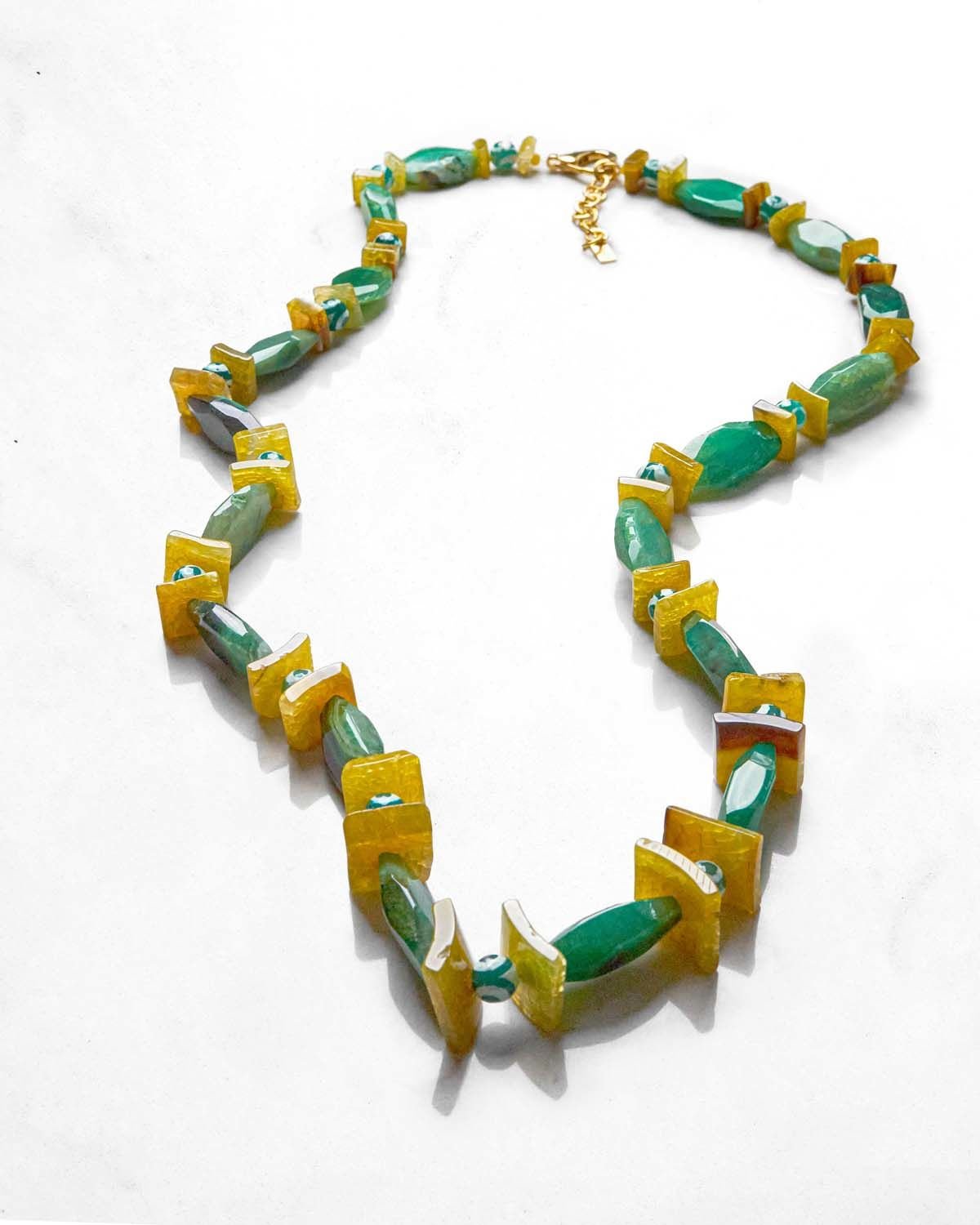 Y-AGATE NAZARLIKLI KOLYE