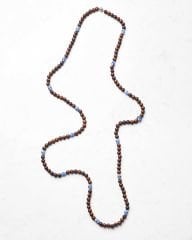 Y-MADAGASKAR AKİK VE SANDAL BONCUKLU UZUN KOLYE