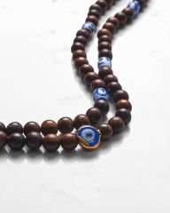 Y-MADAGASKAR AKİK VE SANDAL BONCUKLU UZUN KOLYE