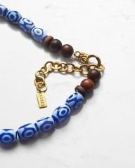 Y-EVIL EYE AMULET CHOKER KOLYE