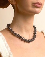 Y-BLACK PEARL VE HEMATİT CHOKER KOLYE
