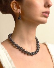 BLACK PEARL VE HEMATİT CHOKER KOLYE
