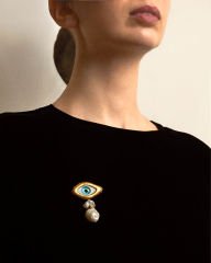 Y-OCULUS TALISMAN EL YAPIMI GÖZ BROŞ