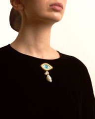 Y-OCULUS TALISMAN EL YAPIMI GÖZ BROŞ