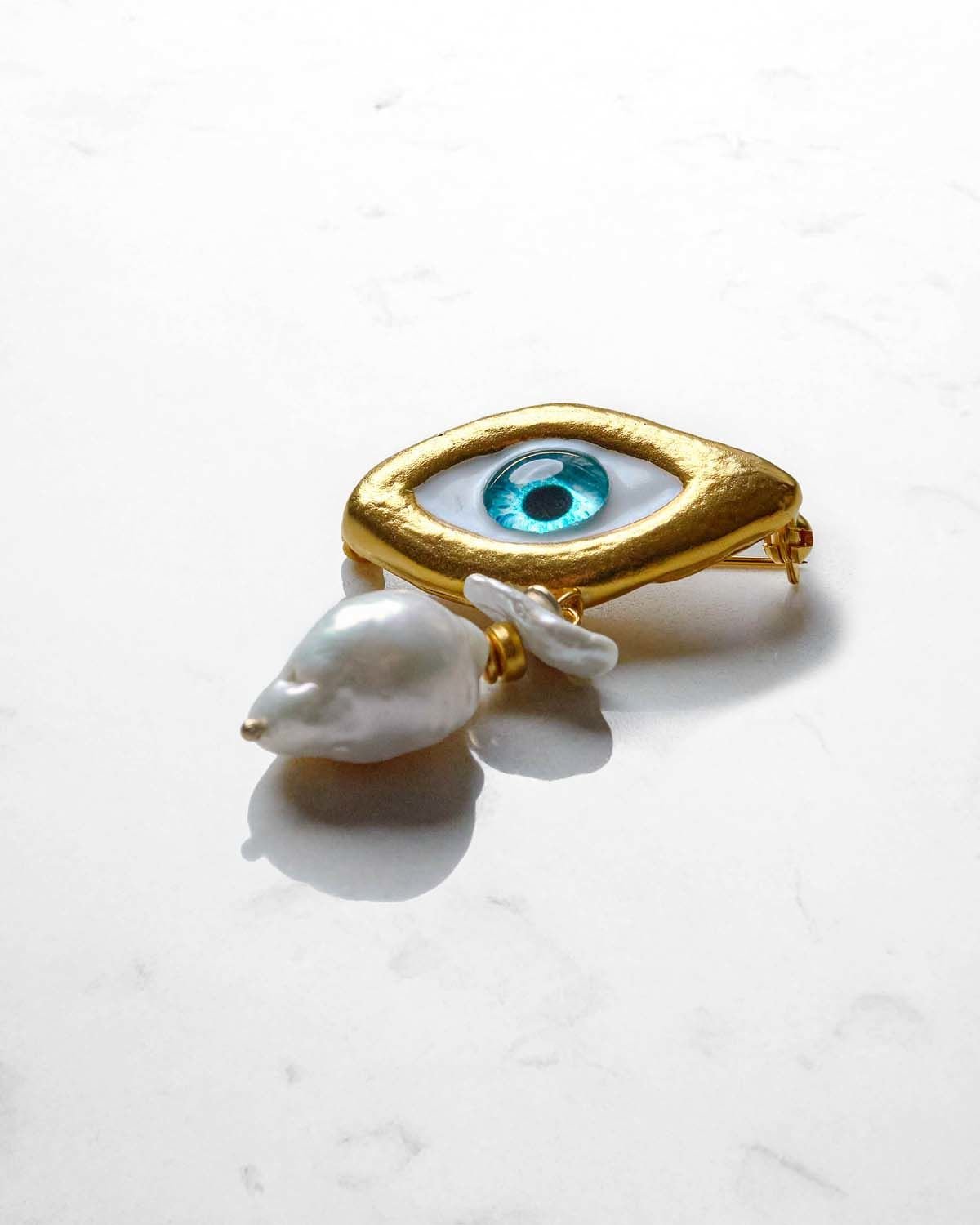 Y-OCULUS TALISMAN EL YAPIMI GÖZ BROŞ