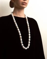 Y-AGATE UZUN MILKY KOLYE