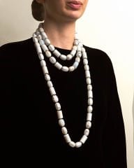 AGATE UZUN MILKY KOLYE