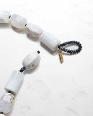 Y-AGATE UZUN MILKY KOLYE