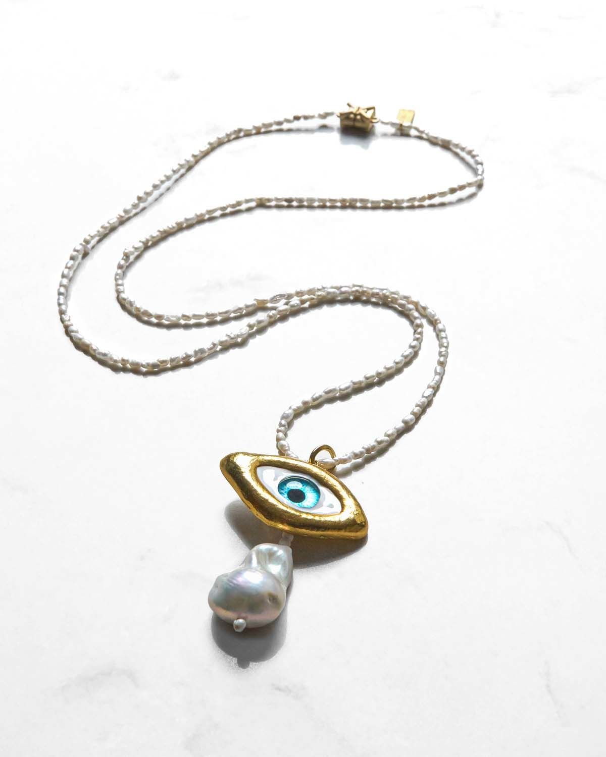 Y-OCULUS TALISMAN ZARİF GÖZLÜ KOLYE