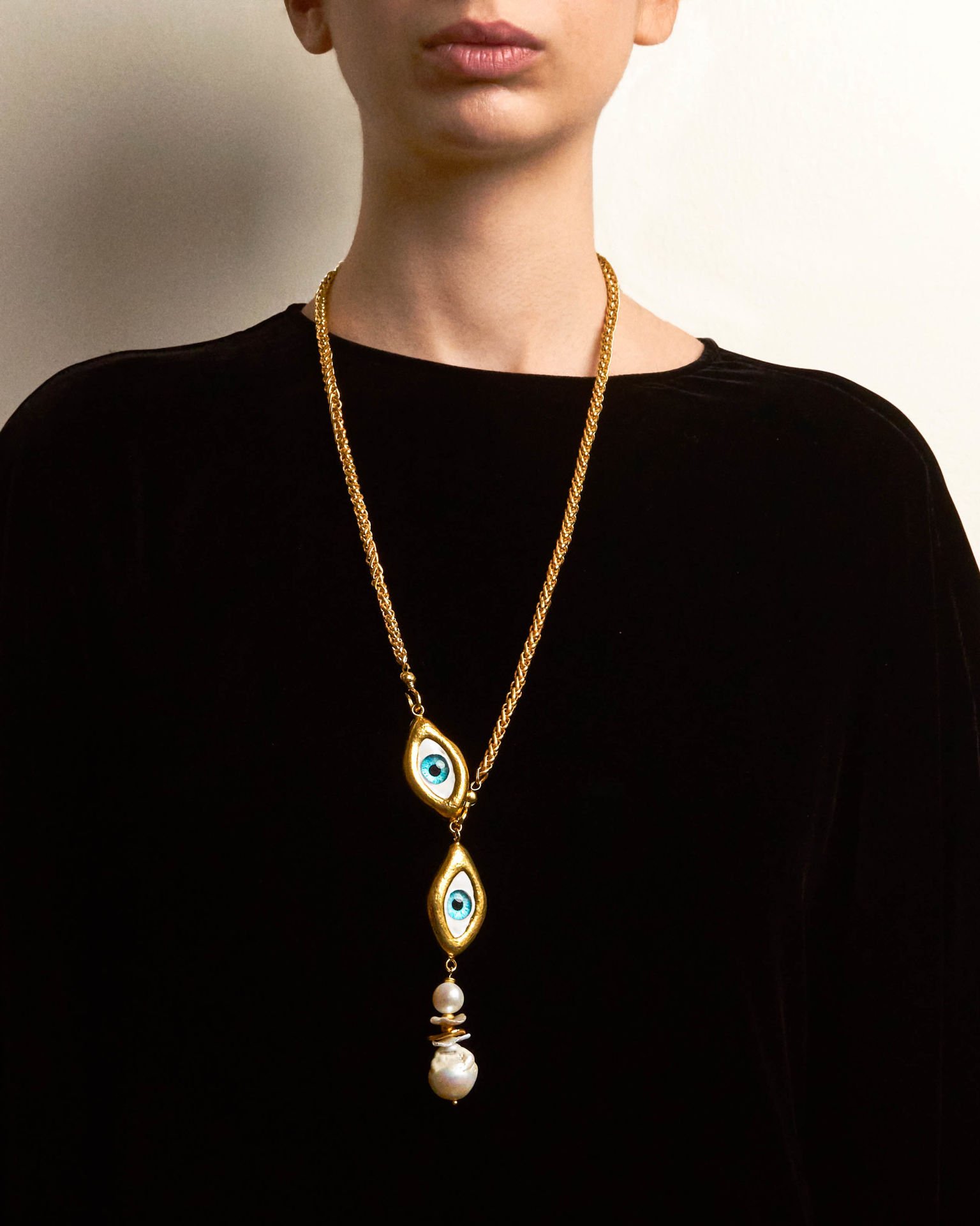 Y-OCULUS TALISMAN ÇİFT GÖZLÜ PANDANTİF KOLYE