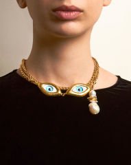 Y-OCULUS TALISMAN ÇİFT GÖZLÜ PANDANTİF KOLYE