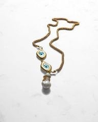 Y-OCULUS TALISMAN ÇİFT GÖZLÜ PANDANTİF KOLYE