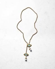 Y-OCULUS TALİSMAN ASANSÖR KLİPSLİ PANDANTİF GÖZ KOLYE