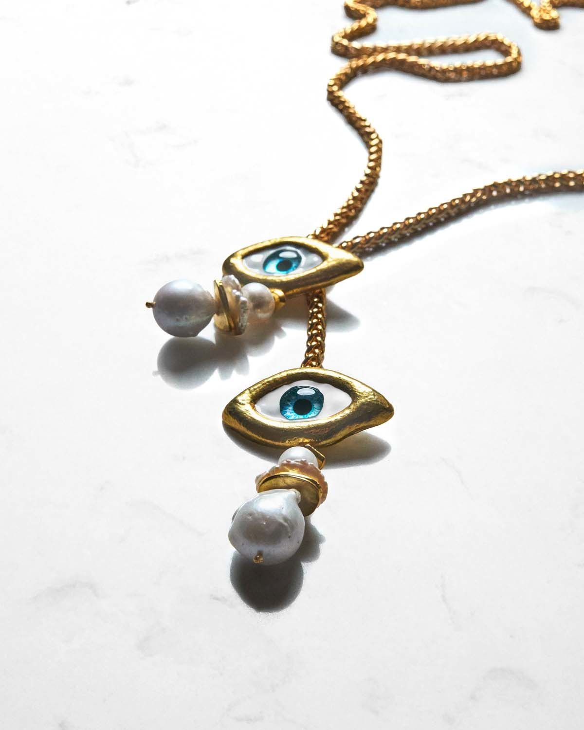 Y-OCULUS TALİSMAN ASANSÖR KLİPSLİ PANDANTİF GÖZ KOLYE