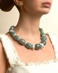 Y-AVENTURIN VE PEARL PRENSES KOLYE