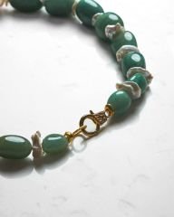 Y-AVENTURIN VE PEARL PRENSES KOLYE