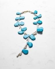 TURKUAZ VE CHICKEN FEET PEARL KOLYE