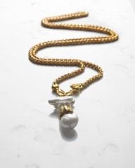 Y-TEK PANDANTİFLİ BAROK İNCİ KOLYE